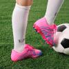 DREAM PAIRS Boys Girls Soccer Cleats Youth Firm Groud Baseball Cleats Sport Athletic Outdoor Trainning Football Shoes for Little/Big Kid(Fuchsia/Pink/Royal/Blue)
