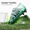 DREAM PAIRS Boys Girls Soccer Cleats Youth Firm Groud Baseball Cleats Sport Athletic Outdoor Trainning Football Shoes for Little/Big Kid(Mint Green)