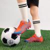 DREAM PAIRS Boys Girls Soccer Cleats Youth Firm Groud Baseball Cleats Sport Athletic Outdoor Trainning Football Shoes for Little/Big Kid(Orange)