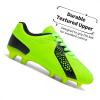 DREAM PAIRS Boys Girls Soccer Cleats Youth Firm Groud Classic Lightweight Football Shoes for Little/Big Kid(Neon/Green/Black)