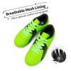 DREAM PAIRS Boys Girls Soccer Cleats Youth Firm Groud Classic Lightweight Football Shoes for Little/Big Kid(Neon/Green/Black)