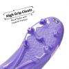 DREAM PAIRS Boys Girls Soccer Cleats Youth Firm Groud Classic Lightweight Football Shoes for Little/Big Kid(Purple/Pink)