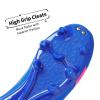 DREAM PAIRS Boys Girls Soccer Cleats Youth Firm Groud Classic Lightweight Football Shoes for Little/Big Kid(Royal/Blue/Fuchsia)