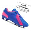 DREAM PAIRS Boys Girls Soccer Cleats Youth Firm Groud Classic Lightweight Football Shoes for Little/Big Kid(Royal/Blue/Fuchsia)