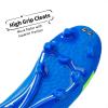 DREAM PAIRS Boys Girls Soccer Cleats Youth Firm Groud Classic Lightweight Football Shoes for Little/Big Kid(Royal/Blue/Neon/Green)