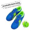 DREAM PAIRS Boys Girls Soccer Cleats Youth Firm Groud Classic Lightweight Football Shoes for Little/Big Kid(Royal/Blue/Neon/Green)