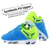DREAM PAIRS Boys Girls Soccer Football Cleats Shoes for Little Kid/Big Kid(Royal/Lemon/Green)