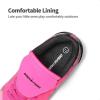 DREAM PAIRS Boys Girls Soccer Football Cleats Shoes for Little/Big Kid(Fuchsia/Black)