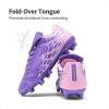 DREAM PAIRS Boys Girls Soccer Football Cleats Shoes for Little/Big Kid(Light/Purple/Pink)