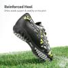 DREAM PAIRS Boys Girls Turf Indoor Soccer Shoes Lace Up Cleats for Little/Big Kid(Black/Neon/Green)