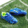 DREAM PAIRS Boys Girls Turf Indoor Soccer Shoes Lace Up Cleats for Little/Big Kid(Royal/Blue/Neon/Green)