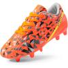 DREAM PAIRS Boys Girls Soccer Cleats Youth Firm Groud Athletic Outdoor Trainning Football Shoes for Little/Big Kid(Orange/Dark/Grey/Yellow)