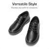 DREAM PAIRS Boys Girls Dress Shoes Kids Uniform Formal Classic Oxfords Lace-up for Toddler Little Big Kid(All Black)