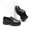DREAM PAIRS Boys Girls Dress Shoes Kids Uniform Formal Classic Oxfords Lace-up for Toddler Little Big Kid(Black-pu)