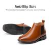 DREAM PAIRS Boys Chelsea Boots Side Zipper Classic Dress Boots for Kids(Camel)