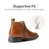 DREAM PAIRS Boys Chelsea Boots Side Zipper Classic Dress Boots for Kids(Camel)