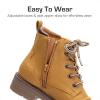 DREAM PAIRS Boys Girls Combat Ankle Boots Cowboy Cowgirl Western Embroidered Side Zipper Booties Toddler/Little Kid/Big Kid(Camel)