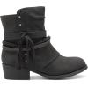 DREAM PAIRS Girls Ankle Boots Side Zipper Low Heels Boots Little Kid/Big Kid(Black)