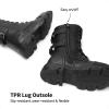 DREAM PAIRS Girls Combat Boots Side Zipper Ankle Booties Toddler/Little Kid/Big Kid(Black)
