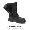 DREAM PAIRS Girls Combat Boots Side Zipper Ankle Booties Toddler/Little Kid/Big Kid(Black)