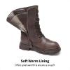 DREAM PAIRS Girls Combat Boots Side Zipper Ankle Booties Toddler/Little Kid/Big Kid(Brown)