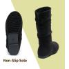 DREAM PAIRS Girl’s Faux Fur Lined Knee High Winter Riding Boots(Toddler/Little Kid/Big Kid)(Black)
