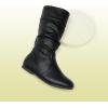 DREAM PAIRS Girl’s Faux Fur Lined Knee High Winter Riding Boots(Toddler/Little Kid/Big Kid)(Blvd-black Pu)