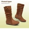 DREAM PAIRS Girl’s Faux Fur Lined Knee High Winter Riding Boots(Toddler/Little Kid/Big Kid)(Blvd-tan)