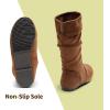 DREAM PAIRS Girl’s Faux Fur Lined Knee High Winter Riding Boots(Toddler/Little Kid/Big Kid)(Blvd-tan)
