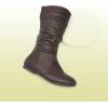 DREAM PAIRS Girl’s Faux Fur Lined Knee High Winter Riding Boots(Toddler/Little Kid/Big Kid)(Brown Pu)