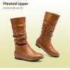 DREAM PAIRS Girl’s Faux Fur Lined Knee High Winter Riding Boots(Toddler/Little Kid/Big Kid)(Tan-pu)