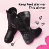 DREAM PAIRS Girls Faux Fur Lining Knee High Winter Motorcycle Riding Boots Toddler/Little Kid/Big Kid(Black)