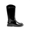 DREAM PAIRS Girls Knee High Boots Side Zipper Riding Shoes for Little Kid/Big Kid(All Black)