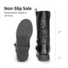 DREAM PAIRS Girls Knee High Fashion Riding Boots for Toddler/Little Kid/Big Kid(Black)