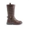 DREAM PAIRS Girls Knee High Fashion Riding Boots for Toddler/Little Kid/Big Kid(Brown)