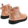 DREAM PAIRS Girls Side Zipper Chelsea Ankle Boots Little Kid/Big Kid(Pink/Pat)