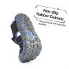 DREAM PAIRS Boys Girls Closed-Toe Outdoor Summer Sport Sandals for Little/Big Kid(Black/Dark Blue)
