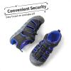 DREAM PAIRS Boys Girls Closed-Toe Outdoor Summer Sport Sandals for Little/Big Kid(Black/Dark Blue)
