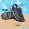 DREAM PAIRS Boys Girls Closed-Toe Outdoor Summer Sport Sandals for Little/Big Kid(Black/Grey/Blue)