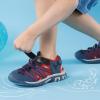 DREAM PAIRS Boys Girls Closed-Toe Outdoor Summer Sport Sandals for Little/Big Kid(Blue/Grey/Red)
