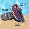 DREAM PAIRS Boys Girls Closed-Toe Outdoor Summer Sport Sandals for Little/Big Kid(Blue/Grey/Red)