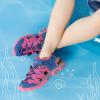 DREAM PAIRS Boys Girls Closed-Toe Outdoor Summer Sport Sandals for Little/Big Kid(Dark Blue/Hot Pink)