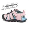 DREAM PAIRS Boys Girls Closed-Toe Outdoor Summer Sport Sandals for Little/Big Kid(Pink)