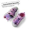 DREAM PAIRS Boys Girls Closed-Toe Outdoor Summer Sport Sandals for Little/Big Kid(Purple/Light/Purple)