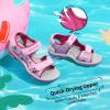 DREAM PAIRS Boys Girls Fashion Athletic Summer Sports Sandals(Toddler/Little Kid/Big Kid)(Pink/Fuchsia)