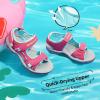 DREAM PAIRS Boys Girls Fashion Athletic Summer Sports Sandals(Toddler/Little Kid/Big Kid)(Rose/Red)