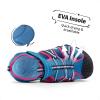 DREAM PAIRS Boys Girls Outdoor Summer Sport Athletic Sandals for Little/Big Kid(Navy/Fuchsia/Mint)