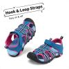 DREAM PAIRS Boys Girls Outdoor Summer Sport Athletic Sandals for Little/Big Kid(Navy/Fuchsia/Mint)