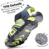 DREAM PAIRS Boys Girls Outdoor Summer Sport Athletic Sandals for Little/Big Kid(Navy/Neon Green)