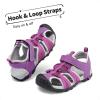 DREAM PAIRS Boys Girls Outdoor Summer Sport Athletic Sandals for Little/Big Kid(Purple/Fuchsia/Light/Grey)